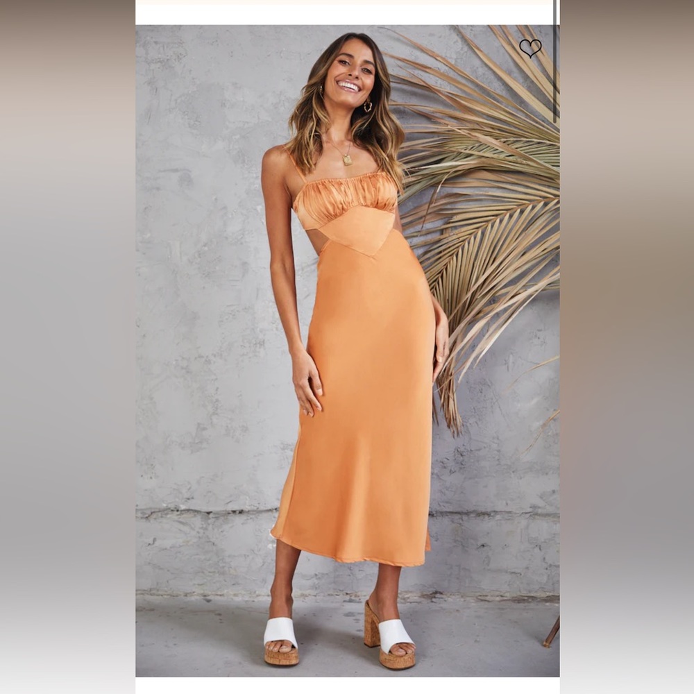 Fortunate One/Alice Elle: UNTIL SUNDOWN MAXI DRESS ORANGE